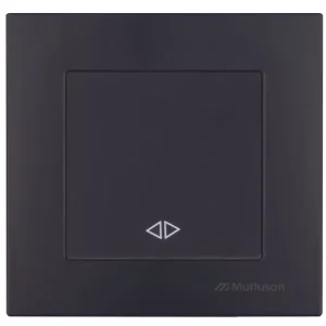 Intrerupator Negru Cap Cruce montaj incastrat Rita Mutlusan