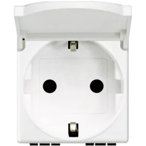 Priza 2P+T cu capac, bticino AM5440/2P