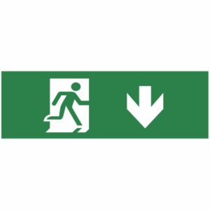 Autocolant lampa exit sageata jos 30 led spn7901x 550x550 1.jpg